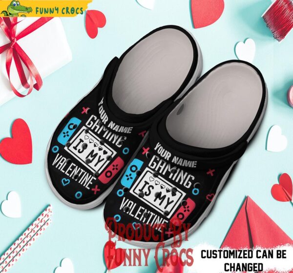 Personalized Gaming Is My Valentine Crocs 2.jpg