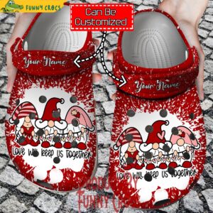 Personalized Gnomes Love Will Keep Us Together Valentines Day Crocs 1.jpg