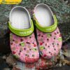 Personalized Grinch Christmas Pink Crocs Shoes 2.jpg