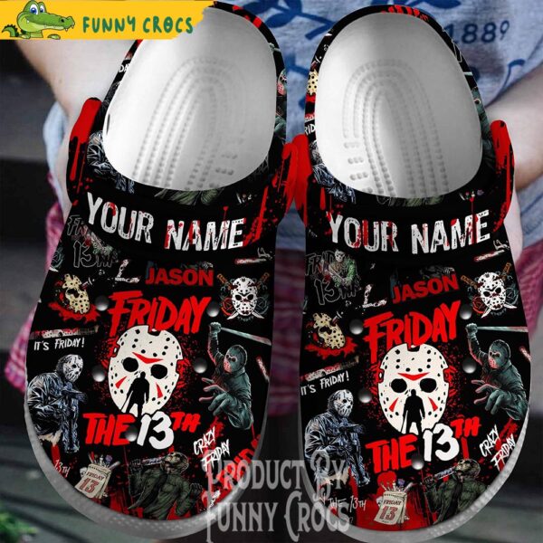 Personalized Halloween Friday The 13th Crocs CLogs 1.jpg