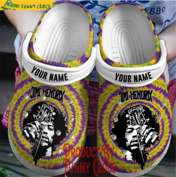 Personalized Jimi Hendrix Crocs Shoes 1.jpg