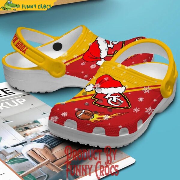 Personalized Kansas City Chief Christmas Crocs Shoes 2.jpg