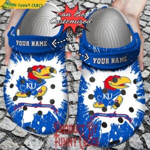 Personalized Kansas Jayhawks Crocs Slippers 1.jpg