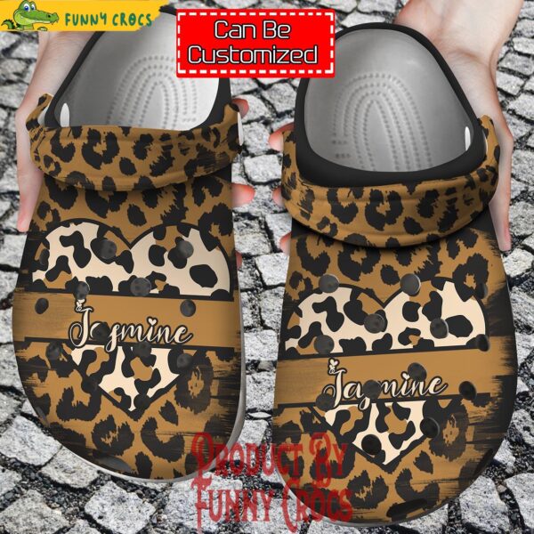 Personalized Leopard Heart Valentine Crocs 1.jpg