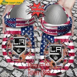 Personalized Los Angeles Kings Hockey American Flag Crocs 1.jpg