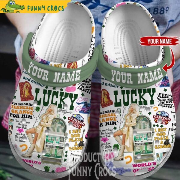 Personalized Megan Moroney Lucky Crocs Shoes 1.jpg