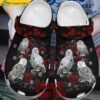 Personalized OWL Rose Pattern Valentines Day Crocs 1.jpg