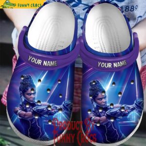 Personalized Shuri Black Panther 2 Crocs Shoes.jpg