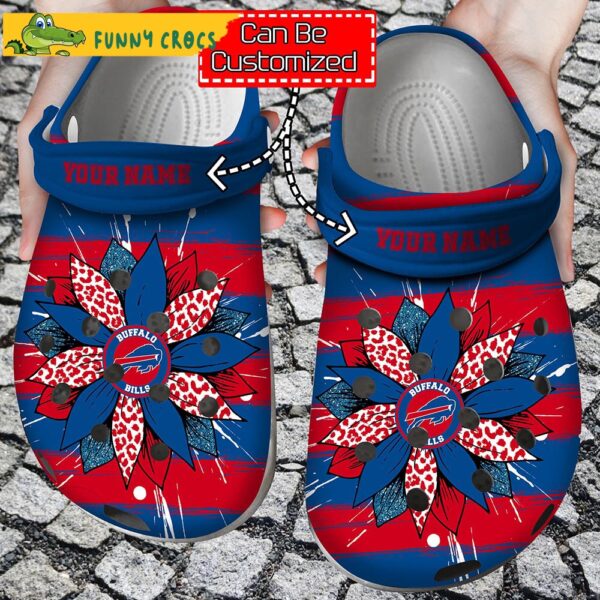 Personalized Sunflowers Print Buffalo Bills Crocs.jpg