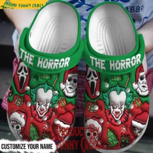 Personalized The Horror Merry Christmas Crocs 1.jpg