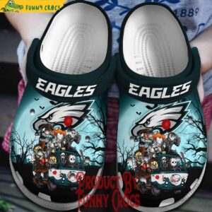 Philadelphia Eagles Horror Movie Crocs Slippers 1.jpg