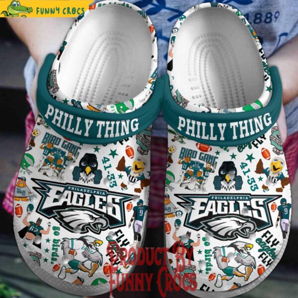 Philadelphia Eagles Philly Thing Crocs Shoes 1.jpg