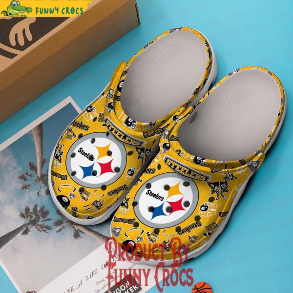 Pittsburgh Steelers Pattern Yellow Crocs 3.jpg