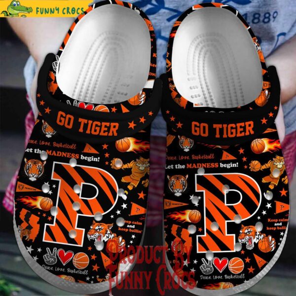 Princeton Tigers NCAA Black Crocs Shoes 1.jpg