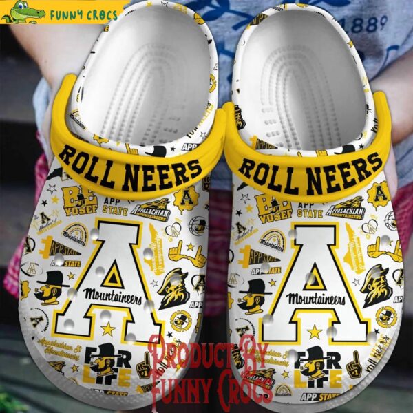 Roll Neers Appalachian State Mountaineers Crocs Shoes 1.jpg