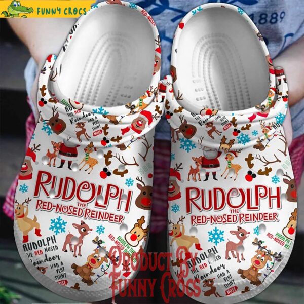 Rudolph The Red Nosed Reindeer Christmas Crocs 1.jpg