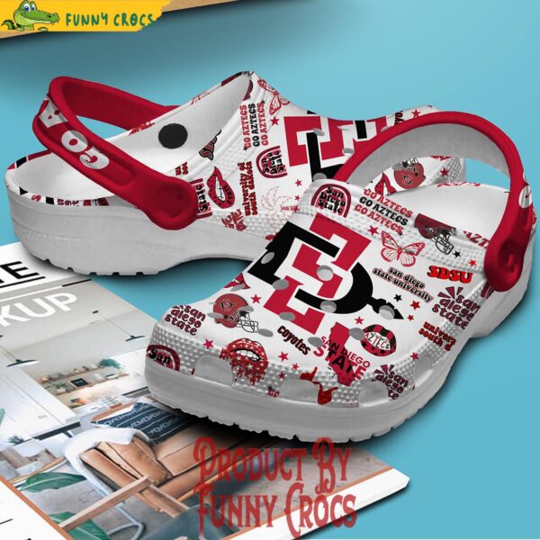 San Diego State Aztecs NCAA Football Crocs Shoes 2.jpg