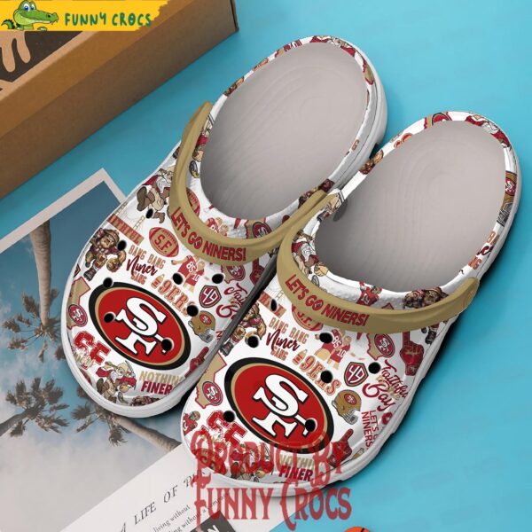 San Francisco 49ers Let Go Niners Crocs Shoes 3.jpg