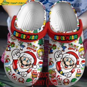 Santa Mario Christmas Crocs Shoes Clogs 1.jpg