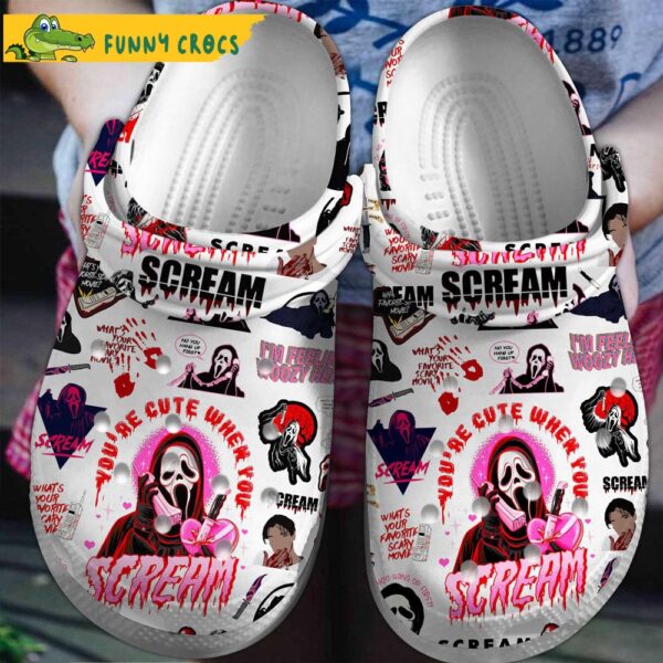 Scream Season Movie Pink Crocs CLogs 1.jpg