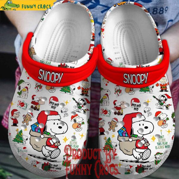 Snoopy Hohoho Christmas Crocs Shoes 1.jpg