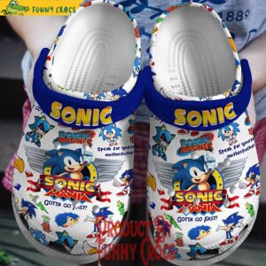 Sonic Mania Gotta Go Fast Crocs Shoes 1.jpg