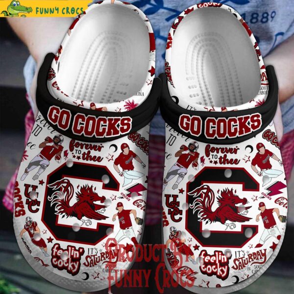 South Carolina Gamecocks Forever To Thee Go Cocks Crocs Shoes 1.jpg