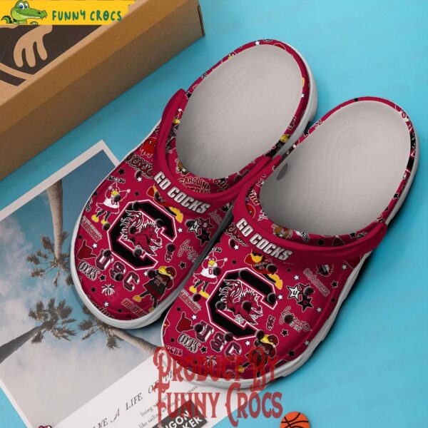 South Carolina Gamecocks USC Football Crocs Shoes 3.jpg