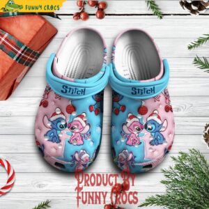 Stitch Angel Merry Christmas Crocs Shoes 1.jpg