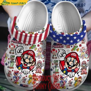 Supers mario 4th of july Crocs Shoes 1.jpg