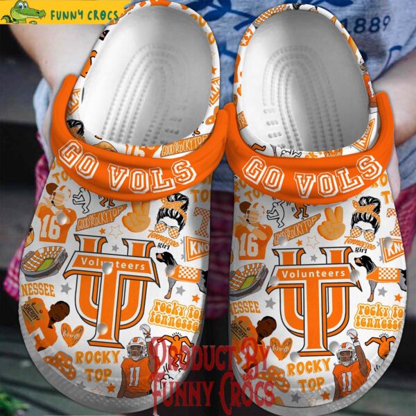 Tennessee Fight Song Rocky Top Crocs Shoes 1.jpg