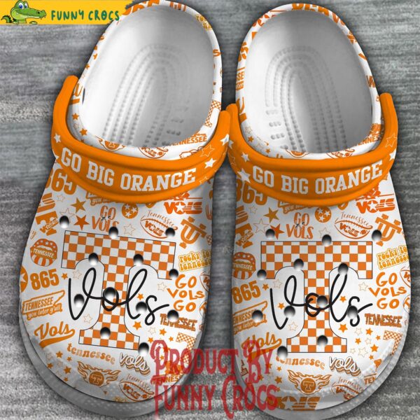 Tennessee Volunteers Go Big Orange Crocs Slippers 2.jpg