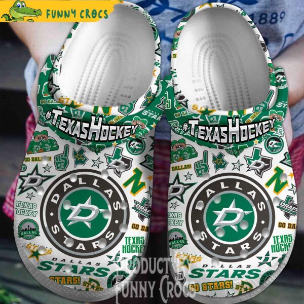 Texas Hockey Dallas Stars Crocs Shoes 1.jpg