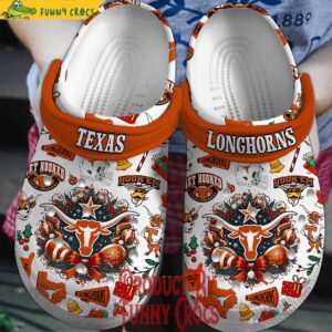 Texas Longhorn Christmas Crocs Shoes 1 1.jpg