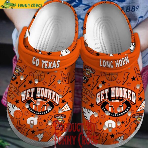 Texas Longhorn Get Hooked NBA Crocs 1.jpg