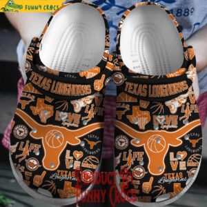 Texas Longhorns Black Crocs Shoes 1.jpg