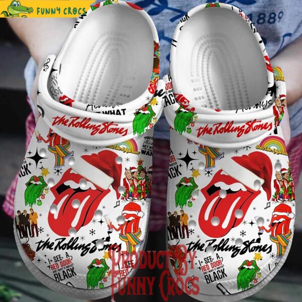 The Rolling Stones Paint it Black Christmas Crocs 1.jpg