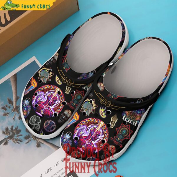 Tool Band Skull Black Crocs Shoes 2.jpg