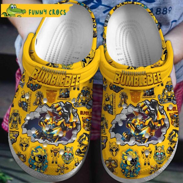 Transformers Bumblebee Movie Yellow Crocs Slippers 1.jpg