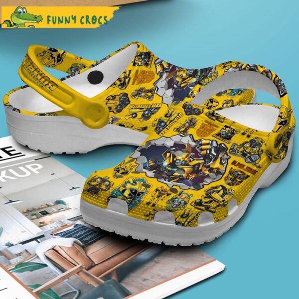 Transformers Bumblebee Movie Yellow Crocs Slippers 2.jpg