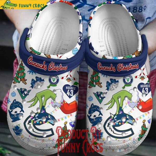 Vancouver Canucks Christmas Grinch Crocs Clogs 1.jpg