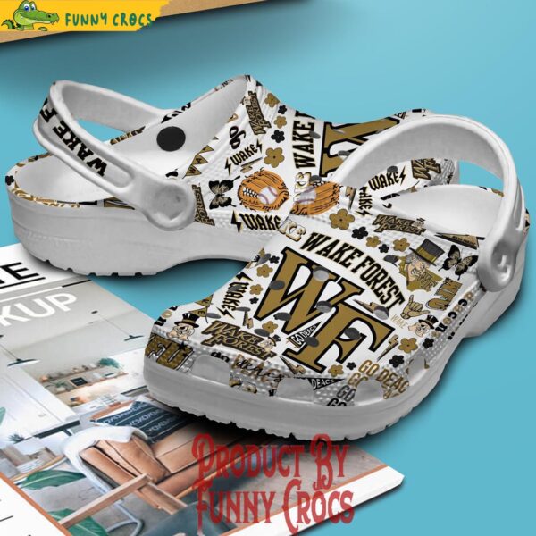 Wake Forest NCAA Baseball Crocs Slippers 3.jpg