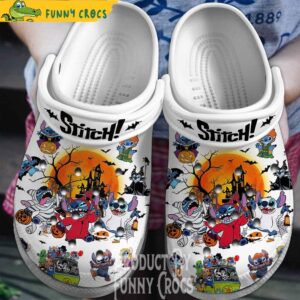 White Disney Stitch Halloween Crocs Shoes Clogs 1.jpg