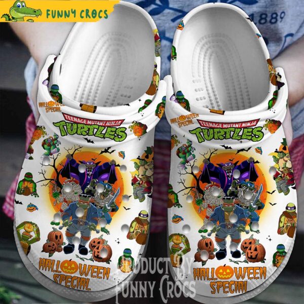 White Halloween Costume Ninja Turtle Crocs Clogs 1.jpg