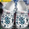 White Seattle Kraken Logo NHL Crocs Shoes 1.jpg