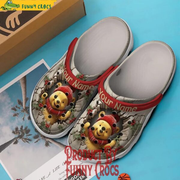 Winnie The pooh Brick Wall Christmas Crocs 2.jpg